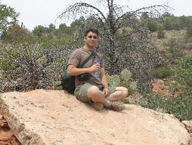 Noah on a trail outside of Sedona